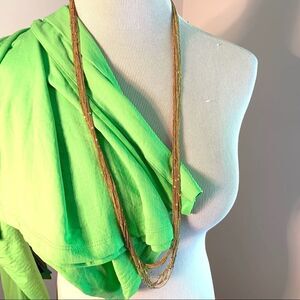 New!  J. Crew Gold-tone Waterfall Chain Necklace
